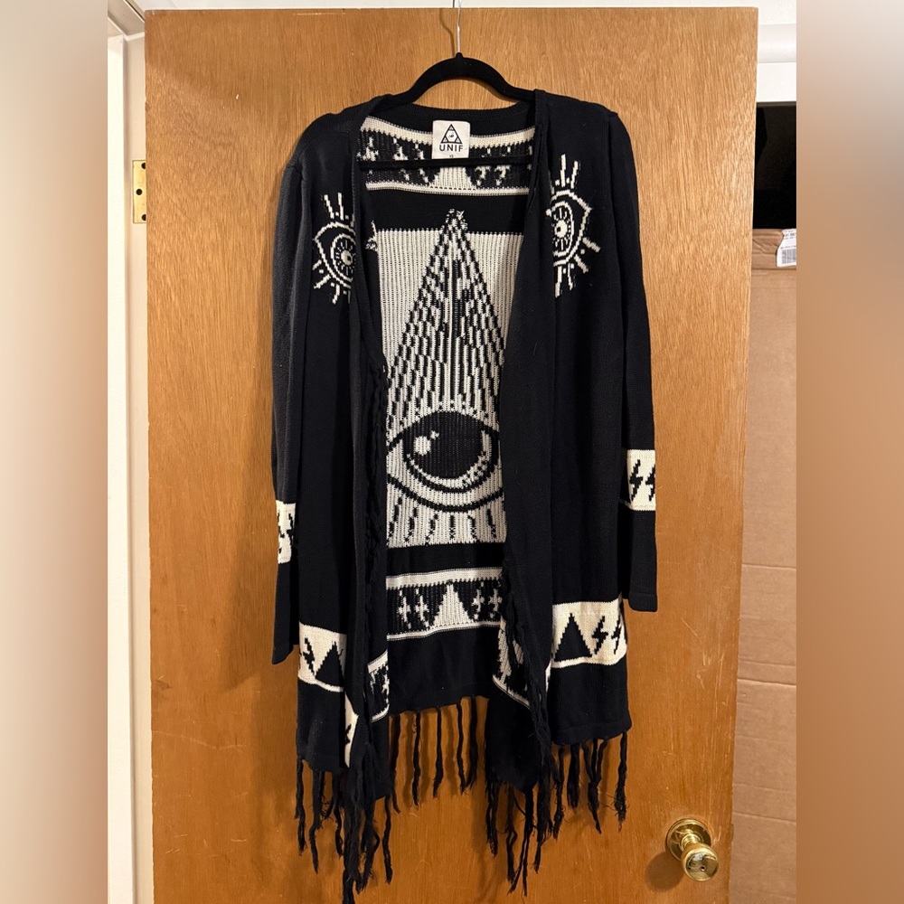 RARE! UNIF Psychic Poncho Knit Sweater, Size XS - Picture 5 of 7